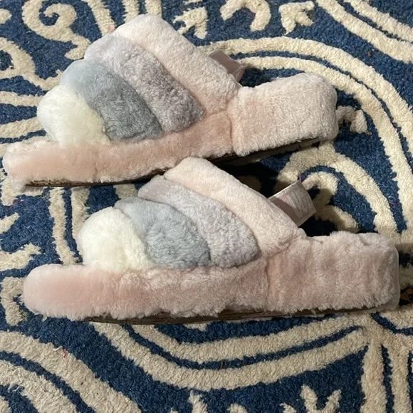 Ugg fluff yeah multi in pink/grey hue - Picture 2 of 3